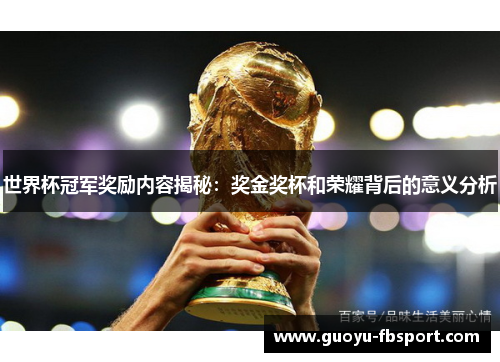 世界杯冠军奖励内容揭秘:奖金奖杯和荣耀背后的意义分析 世界杯冠军奖励内容揭秘:奖金奖杯和荣耀背后的意义分析